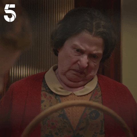 Disapproval I Dont Think So GIF by Channel5UK