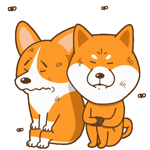 Corgi Shiba Sticker
