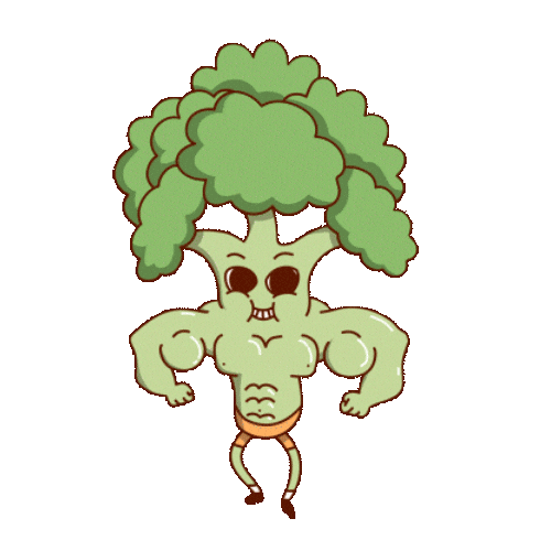 Flexing Plant Power Sticker by PETA