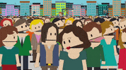 crowd talking GIF by South Park 