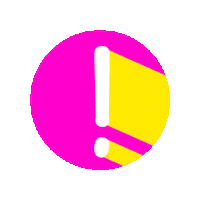 Pink Warning Sticker