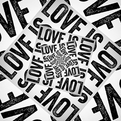 Love Is Love Typography GIF by Feliks Tomasz Konczakowski