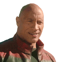The Rock Smile Sticker by Red One Movie