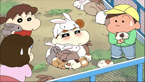 Shinchan giphyupload anime animals japan GIF