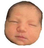 tired baby Sticker by foodbabyny