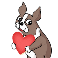 Barking In Love Sticker by Simon Says Stamp