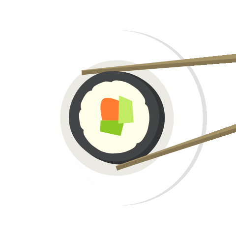 Fish Sushi Sticker by Seven Seas Heraklion Rethymno