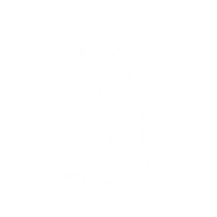 Ghost Floating Sticker by Trouble Andrew