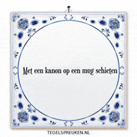 Overkill Ongemakkelijk GIF by Tegelspreuken.nl