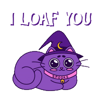 I Love You Hug Sticker by Spooks The Cat