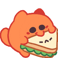 Cat Eat Sticker