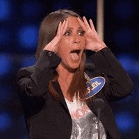 Shocked Celebrity Family Feud GIF by ABC Network
