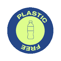 Plastic Free Blue Label Sticker by Bluehouse World