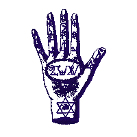 Hand Dark Sticker