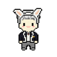 Rabbit Student Sticker
