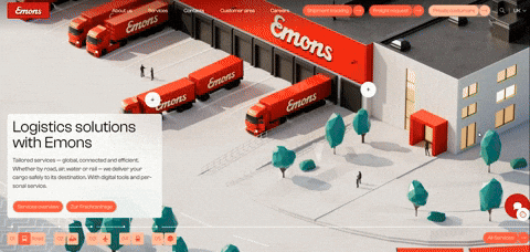 Emons Webflow website example