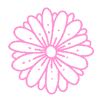 chasamary flower hand drawn outline chasamary Sticker