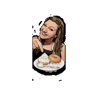 omgitsallie cc bagels auntie ccb Sticker