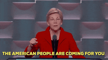 elizabeth warren the american people are coming for you GIF by Election 2016