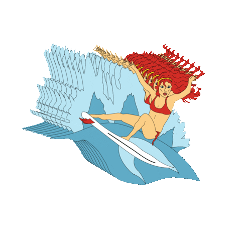 thethingaboutgreece greece surfing aphrodite greek gods Sticker