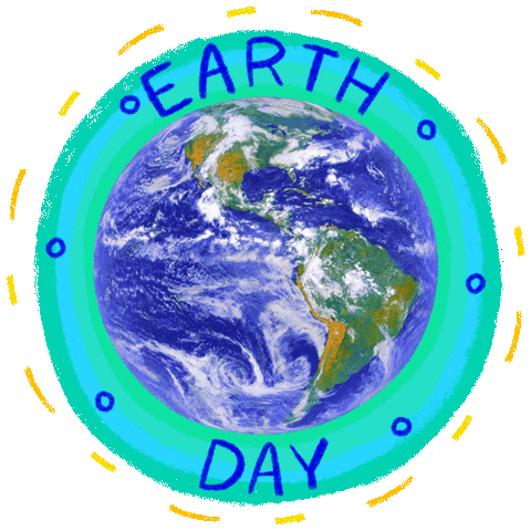 Space Earth Sticker by Sarah The Palmer