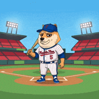 Shiba Inu Baseball GIF by Doge Pound