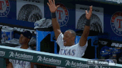 mlb happy rangers texas rangers adrian beltre GIF