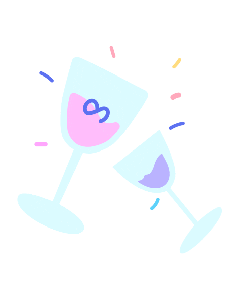 Party Celebrate Sticker by Outcrowd Design