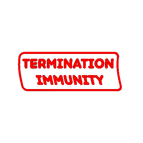 Immunity Termination Sticker by Billdu