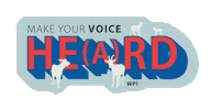 Vote Make Your Voice Heard Sticker by wpi
