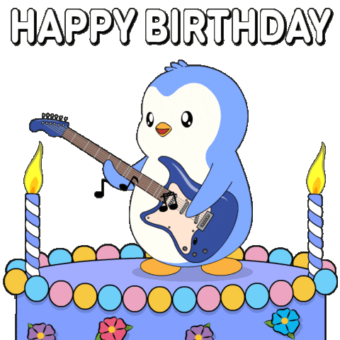 Happy Birthday Sticker by Pudgy Penguins