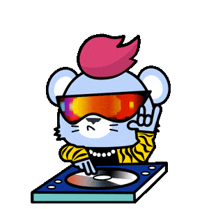 Crypto Rock Out Sticker by Loaded Lions