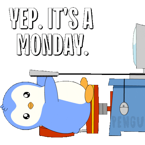 Morning Penguin Sticker by Pudgy Penguins