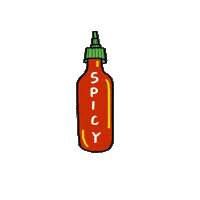 Hot Sauce Food Sticker by nicolezaridze