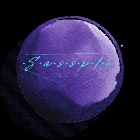 Sassple brand purple sass clothingstore GIF