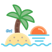 frealmilkshakes summer beach vibes chill Sticker