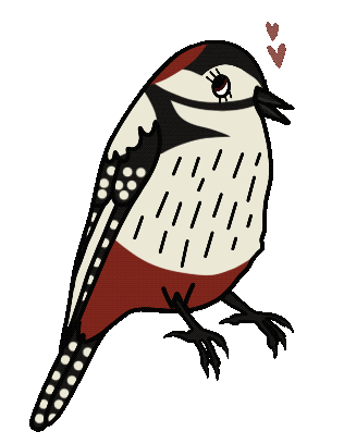 Bird Vogel Sticker by mahoniemoni