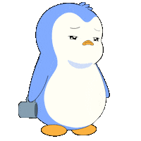 Tired Good Morning Sticker by Pudgy Penguins