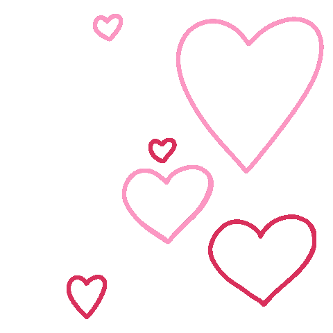 In Love Hearts Sticker