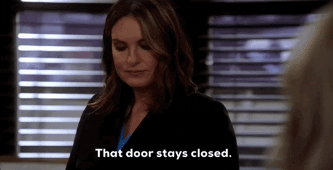 Olivia Benson Door GIF by Wolf Entertainment