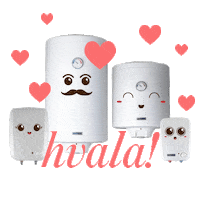 metalacad ljubav srce hvala bojler Sticker