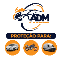 admclubebrasil moto carro seguro protecao Sticker