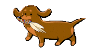Eat Sausage Dog Sticker by Stefanie Shank