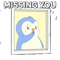 Sad Miss You Sticker by Pudgy Penguins