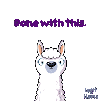 Sheep Llama Sticker by VeeFriends