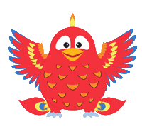 Rainbow Bird Sticker by One Faber Group