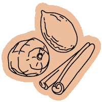 Almond Cinnamon Sticker by milli