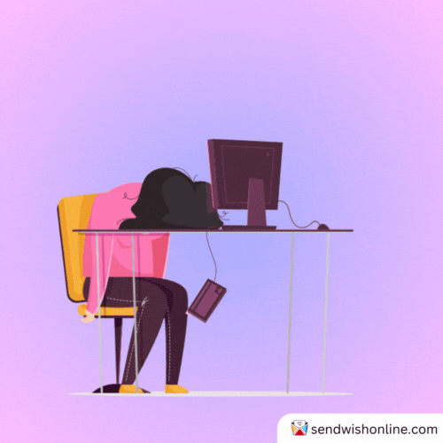 Tired Zzz GIF by sendwishonline.com