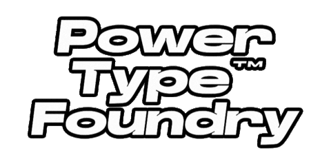 powertype giphyupload font typeface variable font Sticker