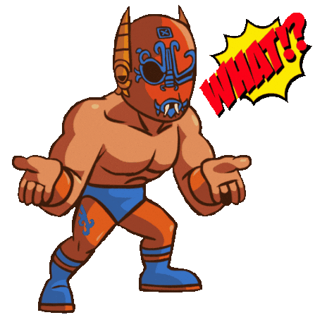 Lucha Libre What Sticker by Guerrero Maya